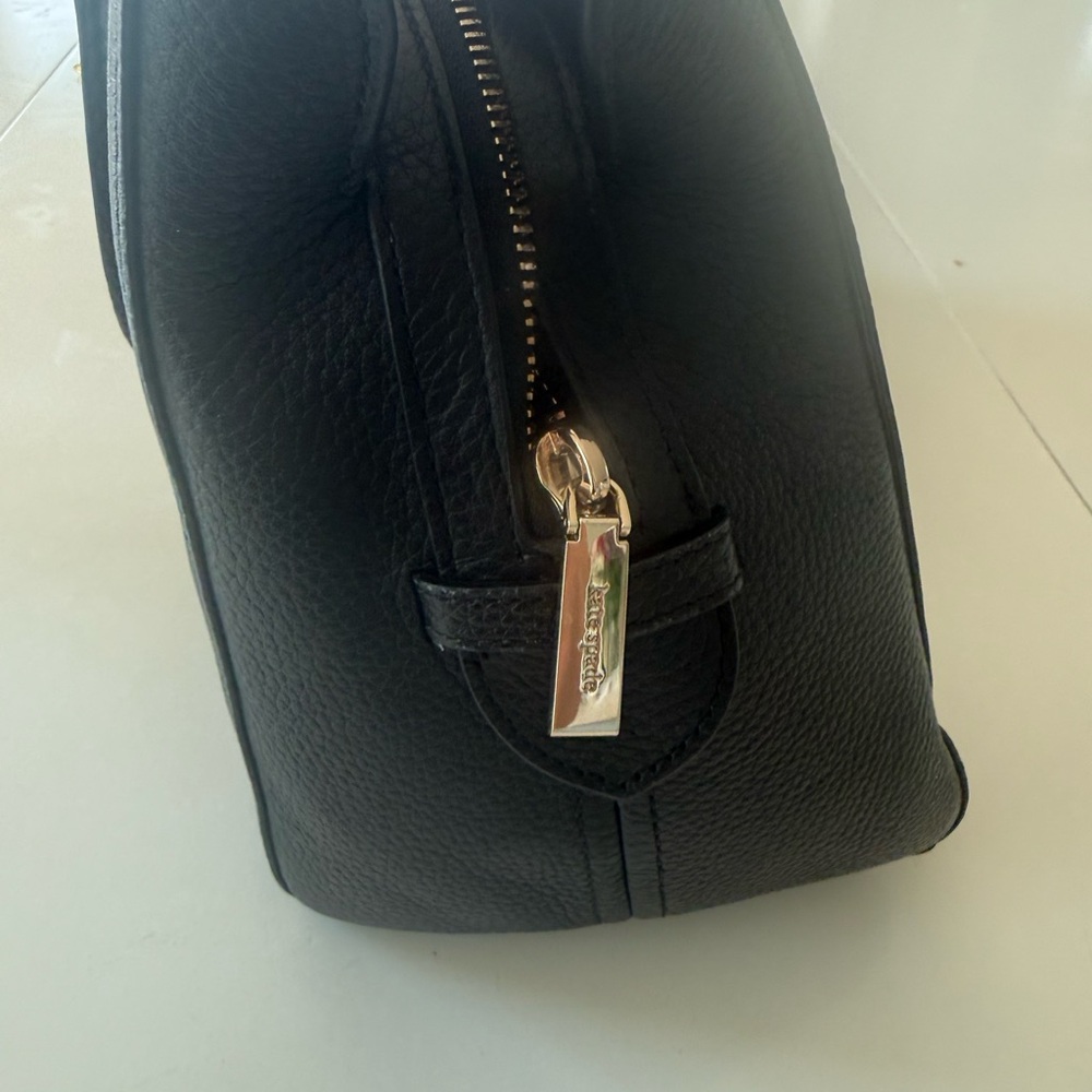 kate spade Black Pebbled Leather Satchel with Gold Hardware - Picture 4 of 4